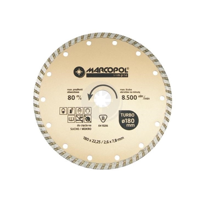 Tarcza diamentowa Gold TURBO fi 125mm 