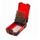 ZESTAW WIERTEŁ  TYTANOWYCH HSS-TiN